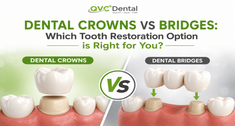 Dental Crowns vs Bridges: Which Tooth Restoration Option is Right for You?